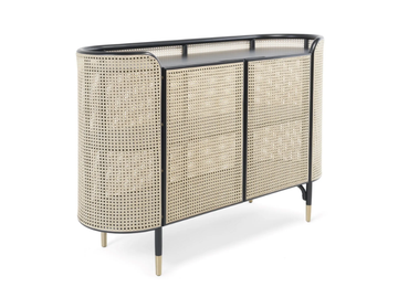 MOS - Vienna straw sideboard with doors by Wiener GTV Design - view 2